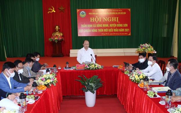 Thẩm định mức độ đạt chuẩn Nông thôn mới kiểu mẫu cho xã Đông Minh