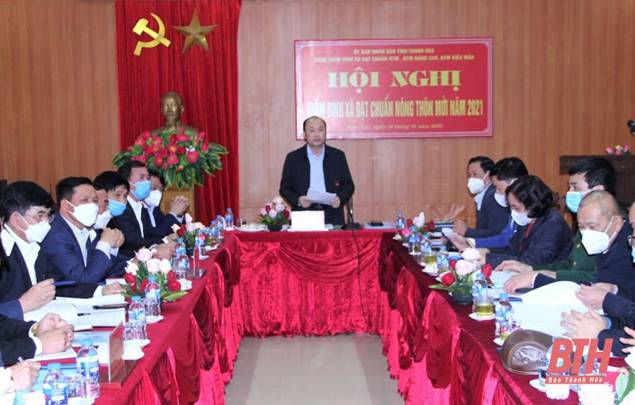 Thẩm định mức độ đạt chuẩn nông thôn mới cho 3 xã huyện Ngọc Lặc