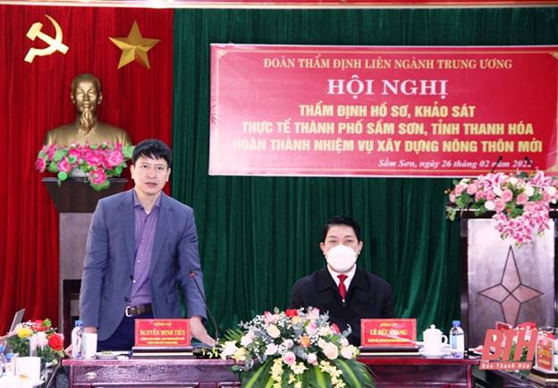Thẩm định TP Sầm Sơn hoàn thành nhiệm vụ xây dựng nông thôn mới