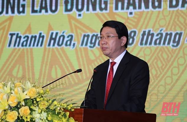 Công bố các huyện Triệu Sơn, Nông Cống, Thiệu Hóa đạt chuẩn Nông thôn mới và đón nhận Huân chương Lao động hạng Ba