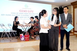 Giao lưu sáng kiến truyền thông xây dựng gia đình “5 không, 3 sạch”; “5 có, 3 sạch”